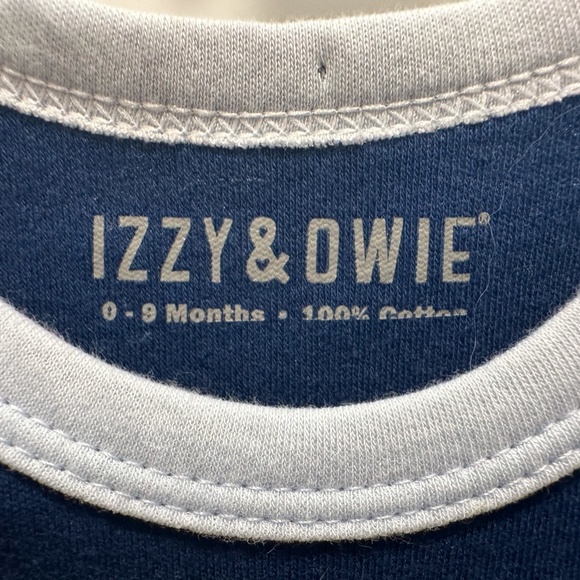 Izzy & Owie One-Piece Bunting Knotted Gown - Shark - Picture 4 of 8